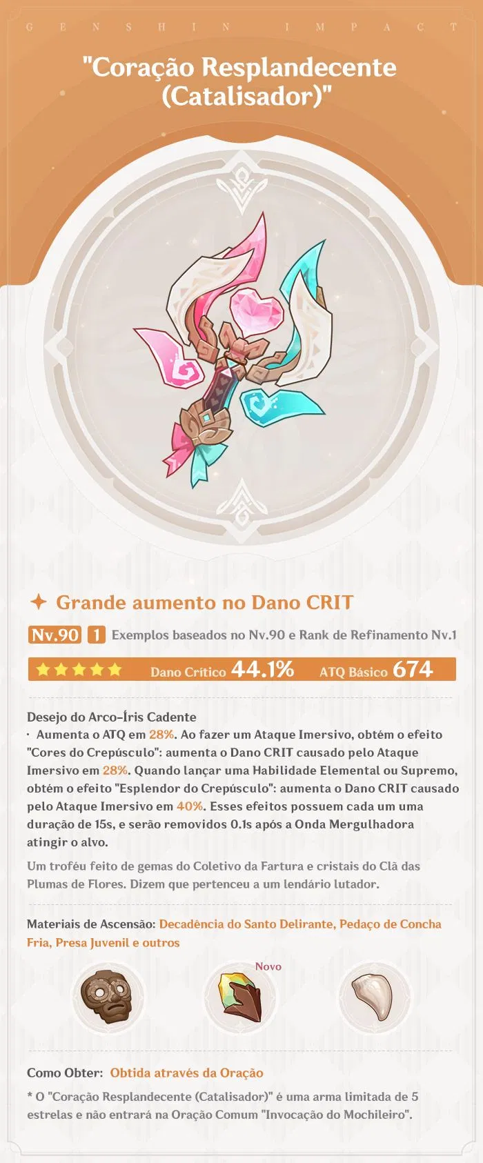 Coração Resplandecente - Genshin Impact - HoYoWiki, image size:700x1686