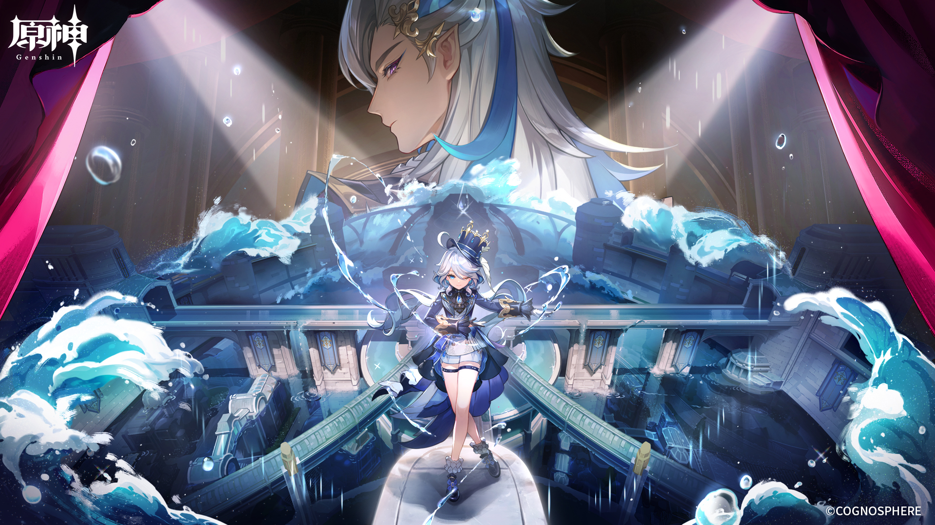 原神 ヌヴィレット エコバッグ】原神 POPUP 2025 ホログラムチケット