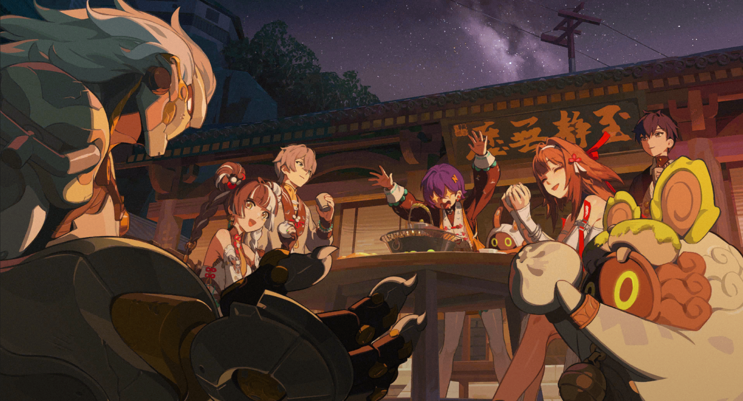 束の間の温もり - 火を囲む宴会 01