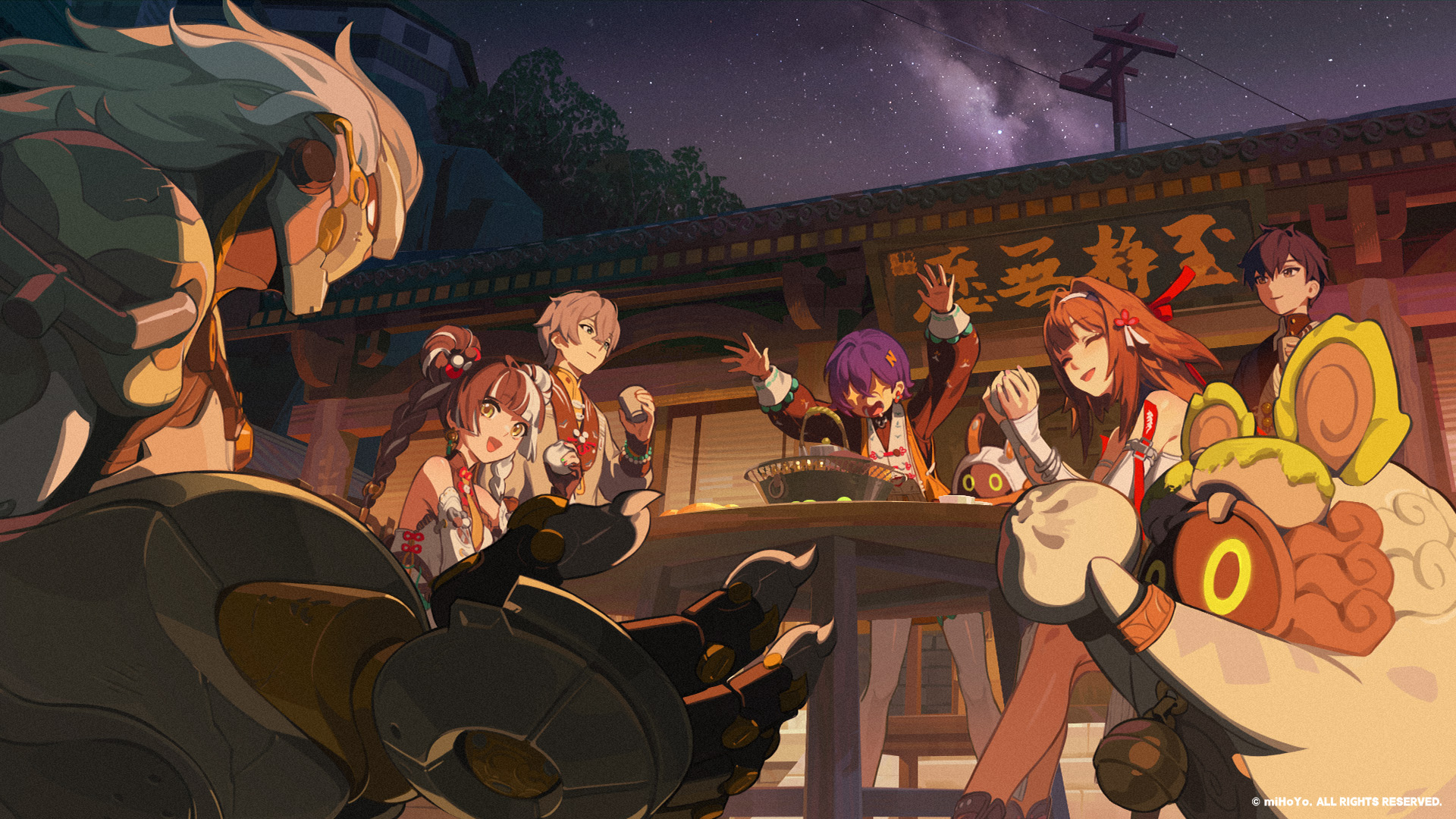 束の間の温もり - 火を囲む宴会 01